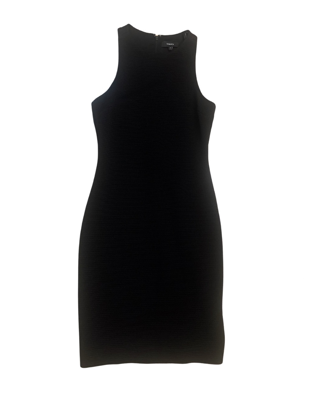 Theory Black Textured Sleeveless Short Dress Cocktail Rich Girl Minimal Capsule